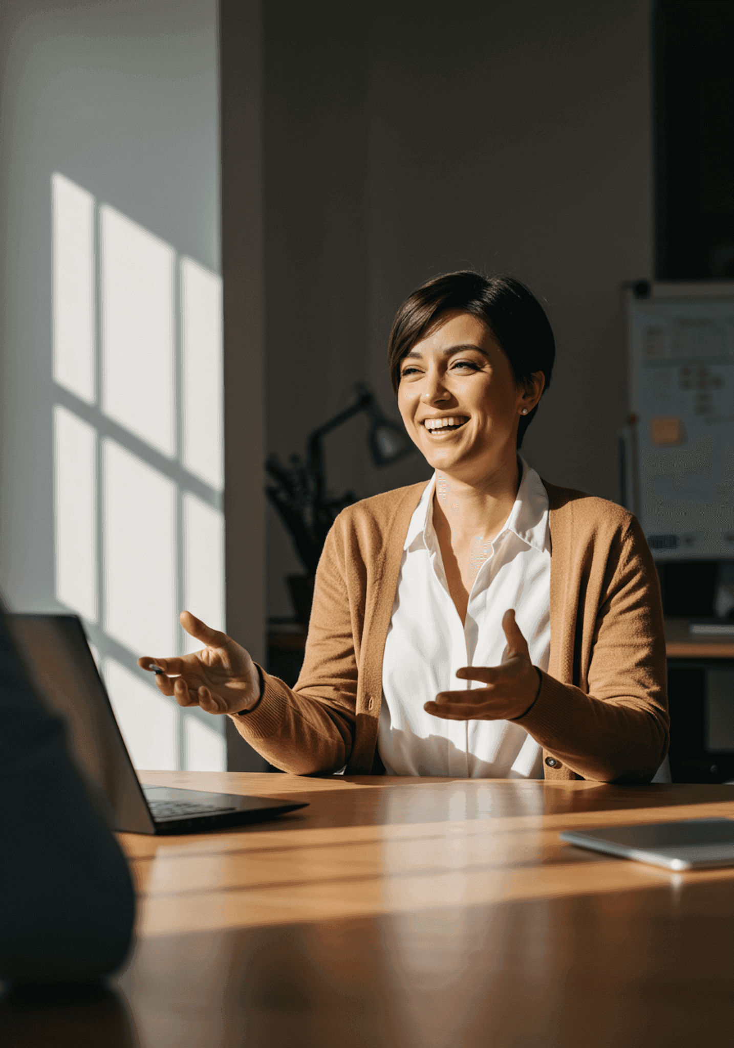 Advisor speaking with a client